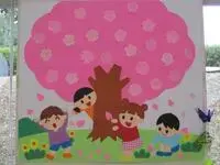 写真：桜の壁飾り