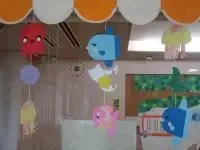 写真：7月のつるし飾り