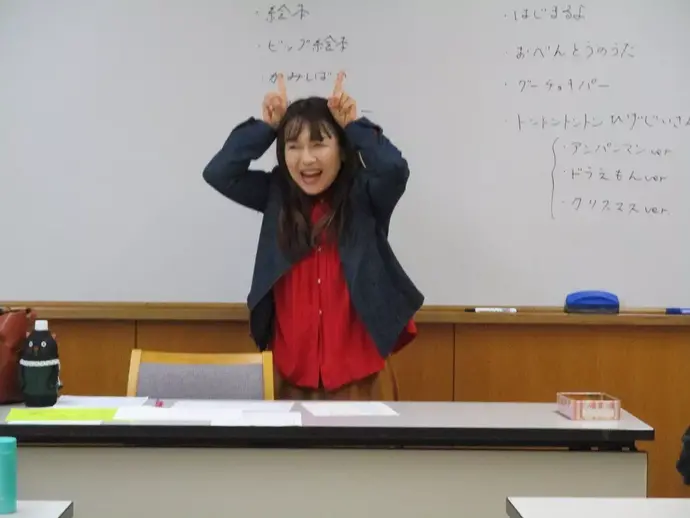 お手本を見せる和久田先生