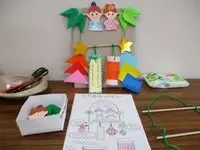 写真：七夕の壁飾りの作り方