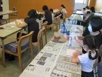 写真：台紙を作ります