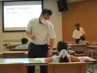 写真：作文の指導