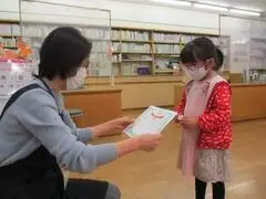 写真：幼児の部 表彰の様子