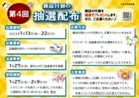 写真：雑誌付録抽選配布のポスター