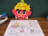 写真：オニのお面の見本