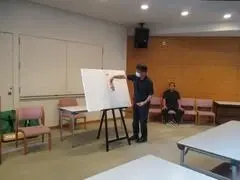 写真：おはなしくまさんの実演