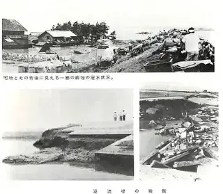 写真：菅生沼地区の水害