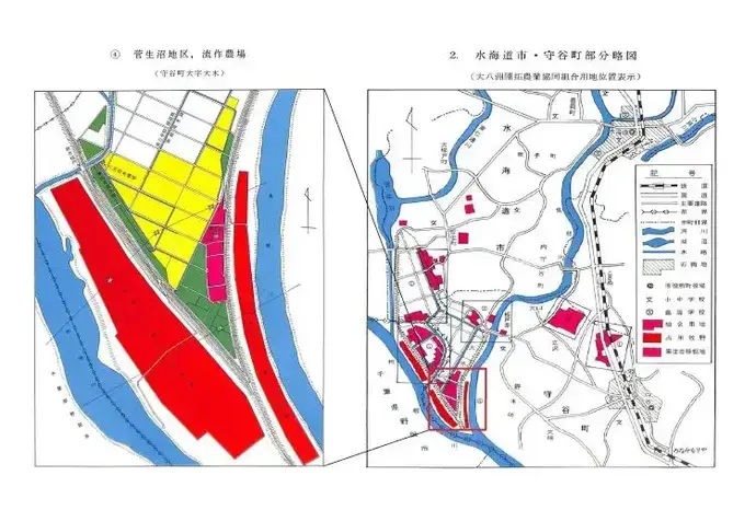 地図：菅生沼地区流作農場