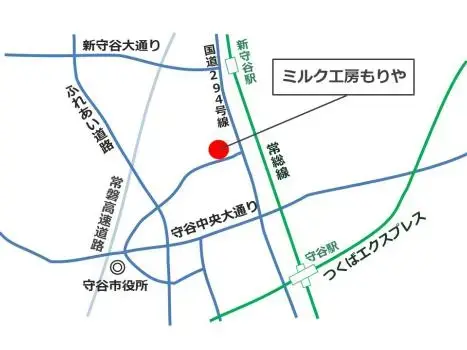 地図：ミルク工房もりやの位置