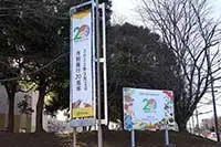 写真：守谷市役所前交差点看板