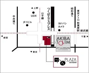 地図：TXプラザ