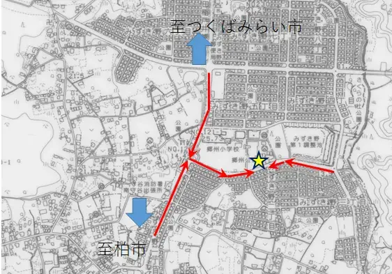 地図：みずき野ひろば