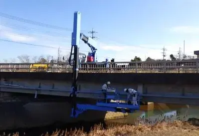 写真：橋梁点検の様子