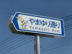写真：やまゆり通りの看板