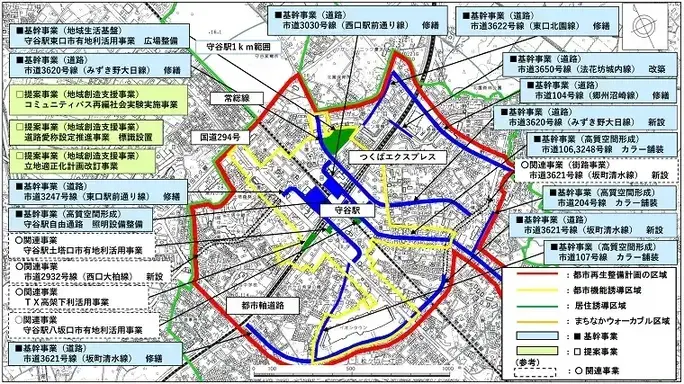 地図：実施予定事業