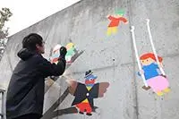 写真：作成途中の16か所目