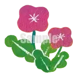イラスト：赤い花