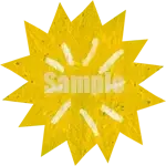 イラスト：黄色い花D