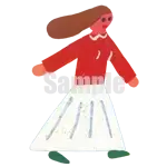 イラスト：家族（母）