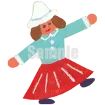 イラスト：家族（女の子）