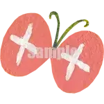 イラスト：ピンクの蝶