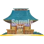 イラスト：神社