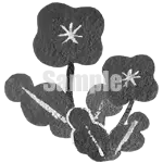 イラスト：赤い花