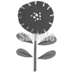 イラスト：紫の花