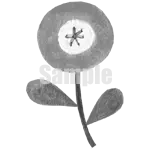 イラスト：ピンクの花