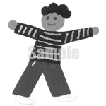 イラスト：家族（男の子）