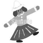 イラスト：家族（女の子）