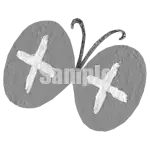 イラスト：ピンクの蝶