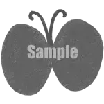 イラスト：青い蝶