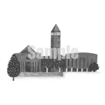 イラスト：守谷市庁舎