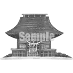 イラスト：神社