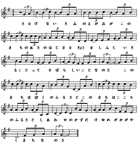 写真：心のふるさと楽譜