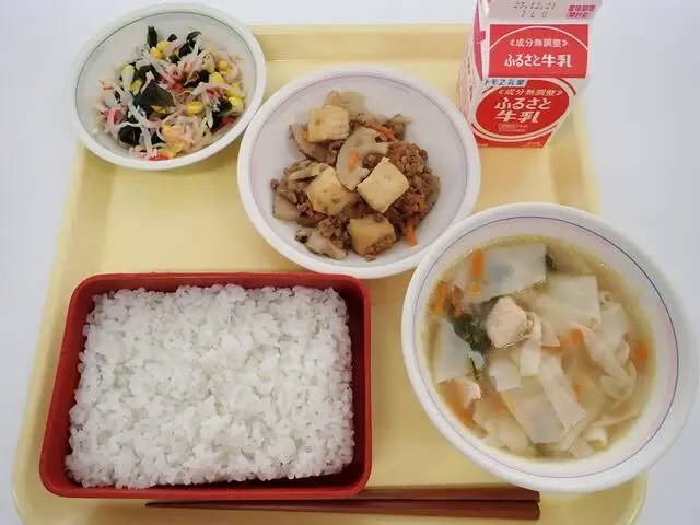 写真：12月11日（月曜）給食
