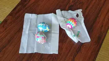 エッグペイントの様子