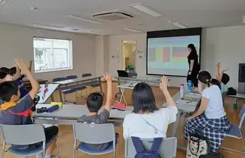 子ども向けドイツ語講座の様子