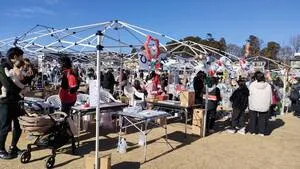 写真：朝市の会場の様子