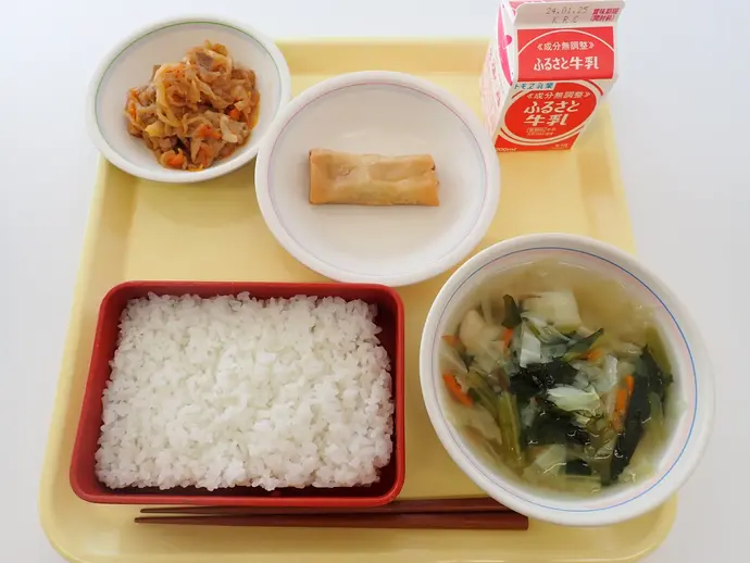 写真：1月15日（月曜）給食