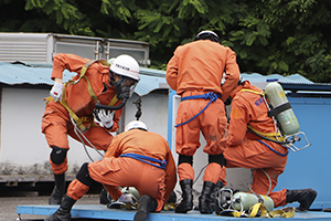 訓練に励んでいる姿の写真