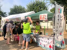 ガーデンパーティに出店した様子