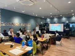 1日目のプログラムに参加している子どもたちの様子