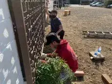 写真：外装塗装準備1