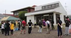 写真：みずき野ひろばのオープン準備