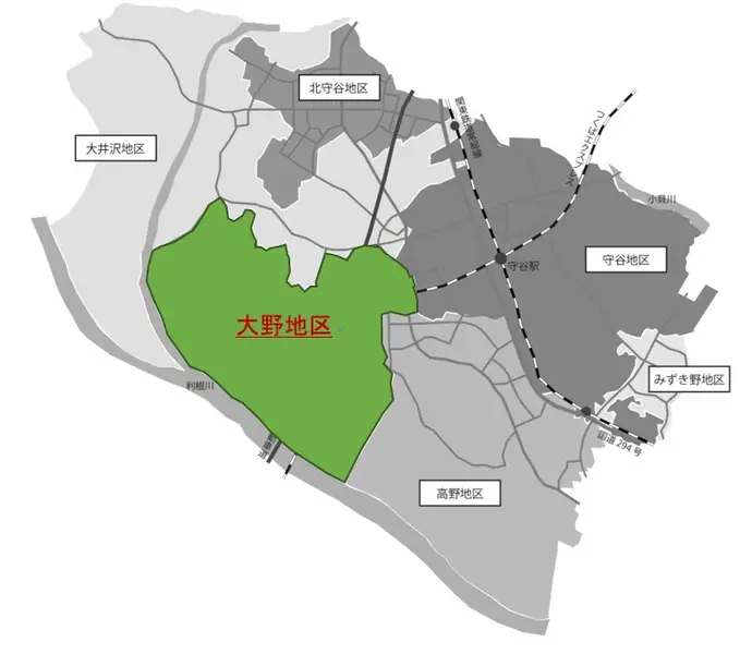 大野地区まちづくり協議会対象地区