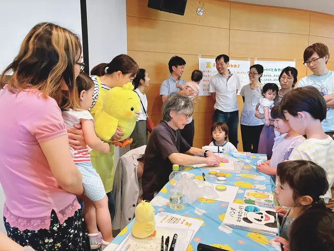 ライブペインティングの様子