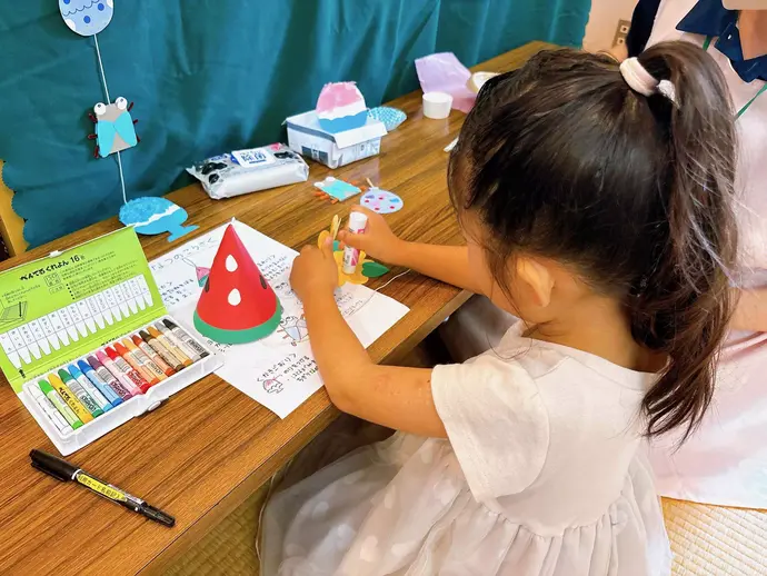 工作中の子ども