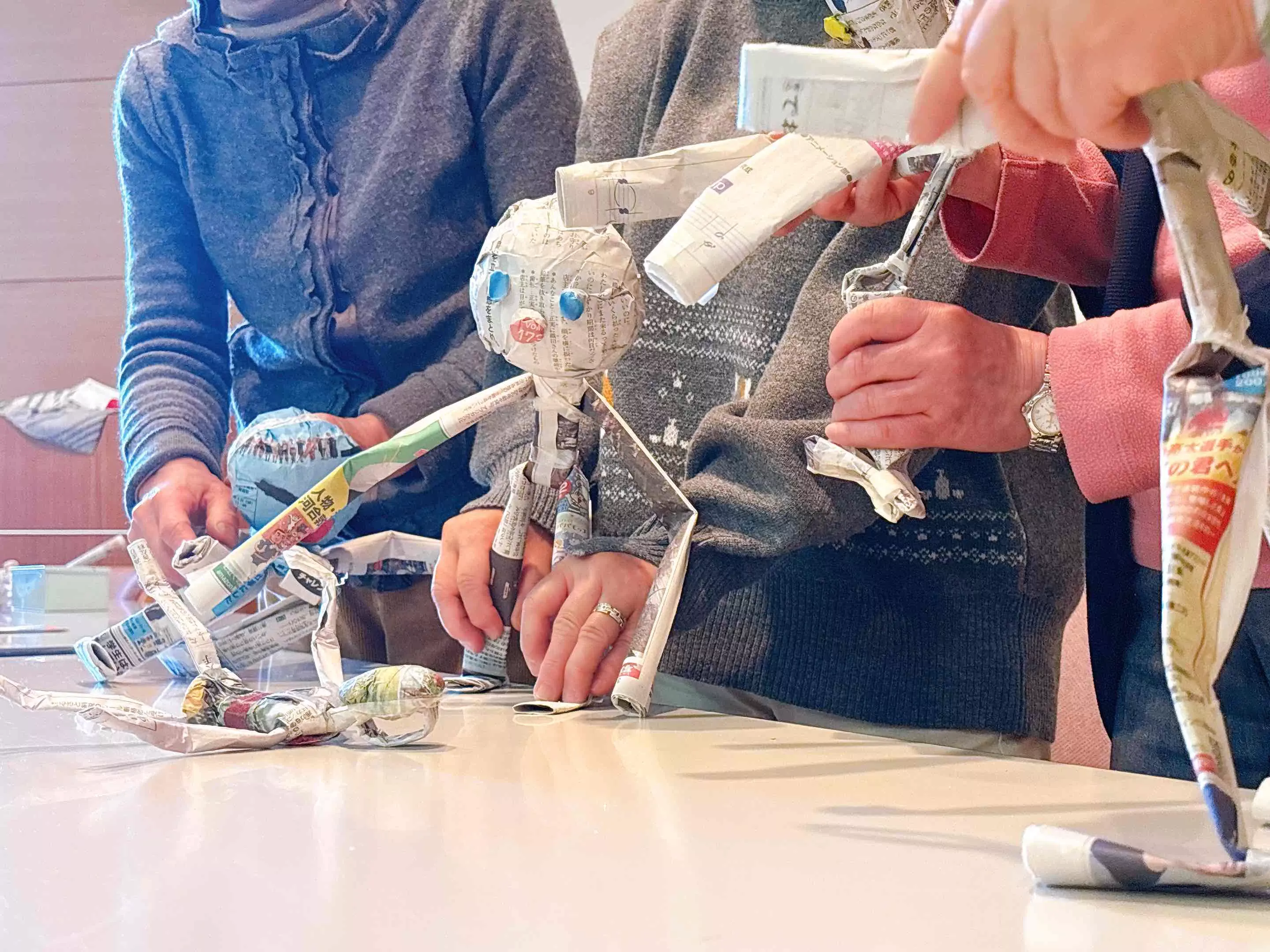 実際に人形劇を行っている様子